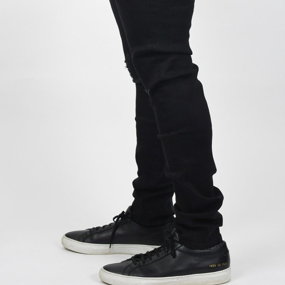 Designer Tapered Fit Denim Distressed - Brand New!